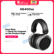 HIFIMAN HE400SE Stealth Magnets Over-Ear Open-Back Full-Size Planar Magnetic Wired Headphones