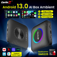 Carlinkit SM6225 Tv Box Android 13 Qualcomm 8 Core Android Auto CarPlay Wireless Adapter Support Online Video Youtube Netfilx