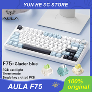 AULA F75 Mechanical Keyboard Wired 2.4G Wireless Bluetooth RGB PBT 75 ...