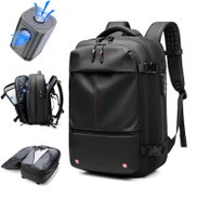 YINGFEILAN Travel Men 17 Inch Laptop Backpack Vacuum Compression Backpack Business Large Capacity School Backpack Expand Outdoor Backpack