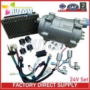 DC12V Electric AC Compressor Set with External Control Panel Core of Electric A C Unit Air Conditioner for Car Truck Bus Vehicle