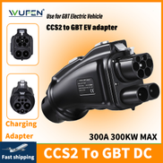 WUFEN CCS2 Charging GBT DC Adapter 300A 400A DC EV Charger Connector Electric Vehicle CCS2 to GBT Adaptor for BYD Avita VW Car