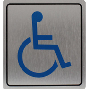 Buy Deflecto Self Adhesive Sign, "handicapped", Arabic english, Blue silver From Jarir Bookstore
