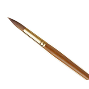 Buy Short Handle Artist Brush, Brown Taklon, Round, For Watercolor And Acrylic, No.10, From Jarir Bookstore
