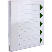 Buy Roco 2 "d" Ring Presentation Binder, .50 In 12.70 Mm , A4, Plastic pressboard, White From Jarir Bookstore