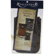 Buy Realeather Crafts Cross-Over Bag Kit Leather Craft, Brown, 4 1 4" X 7" From Jarir Bookstore