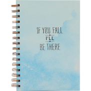 Buy Roco Notebook, "if You Fall I'll Be There", A5, 100 Sheets, Lined, Sky Blue From Jarir Bookstore