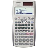 Buy Casio Fc-200V Financial Calculator, 12 Digit, 4 Line Dot Matrix 31 X 96 Dots, Grey silver From Jarir Bookstore