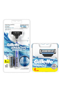 Gillette Gilette Mach3 Start Machine 2up + Start 4-piece Spare Blade Adult Men