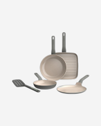 BergHOFF 4-Piece Frying Pan Set + Slotter Turner