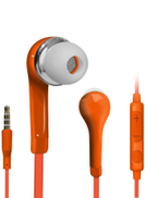 Beauenty 3.5 mm In-Ear Earphone With Mic Orange
