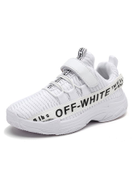 HUSK'SWARE Microfibre Casual Slip-on Sneakers White Black