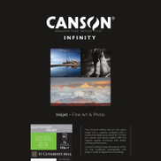 Canon Canson Infinity Somerset Enhanced Velvet White Paper, 225 gsm, A4, 25 Sheets