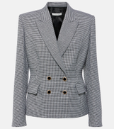 Alessandra Rich Houndstooth wool-blend jacket