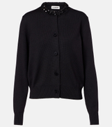 Jil Sander Sequined virgin wool cardigan