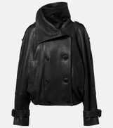 Acne Studios Double-breasted leather jacket