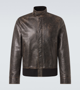 The Row Edrice leather jacket