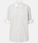 Acne Studios Striped cotton poplin shirt