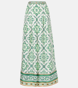 Camilla Printed silk palazzo pants