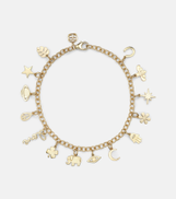 Sydney Evan 14kt gold charm bracelet