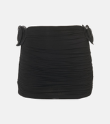 Magda Butrym Floral-applique ruched miniskirt