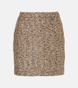 Alessandra Rich Lame tweed miniskirt
