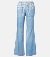 Acne Studios Printed wide-leg pants