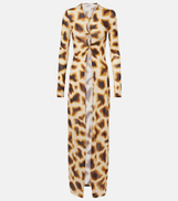 Christopher Esber Printed jersey top