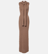 Aya Muse Rory hooded cotton-blend maxi dress