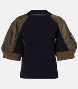 Sacai Paneled top