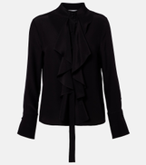 McQueen Ruffled silk blouse