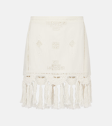 Isabel Marant Sandra macrame cotton miniskirt