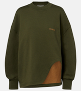 The Attico Oversized cotton jersey sweatshirt