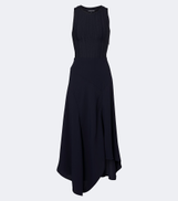 Veronica Beard Thalissa draped ribbed-knit midi dress