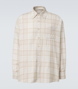 Our Legacy Borrowed plaid cotton flannel shirt