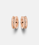 Bvlgari B. zero1 18kt rose gold earrings with diamonds