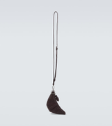 Lemaire Croissant leather wallet on chain