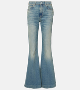 McQueen Faded flared jeans