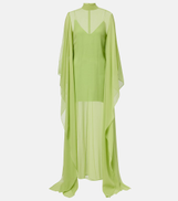 Taller Marmo Lanzarote semi-sheer silk kaftan