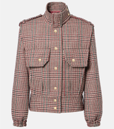 Patou Checked virgin wool jacket