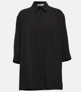 The Row Elada wool-blend shirt