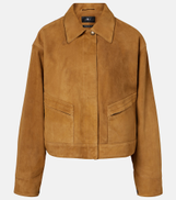 7 For All Mankind Cropped suede jacket