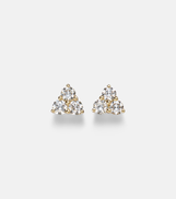 Anita Ko Trillion Medium 18kt gold earrings with diamonds