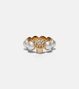 McQueen Skull embellished ring
