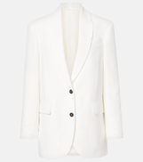 Brunello Cucinelli Monili chain-detail ribbed blazer