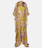 Taller Marmo Leonor floral fil coupe kaftan
