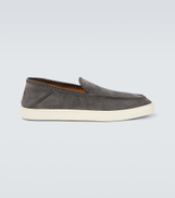 Giorgio Armani Galleria 3 suede slip-on shoes