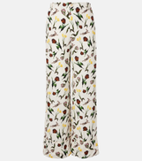 Marni Printed silk palazzo pants