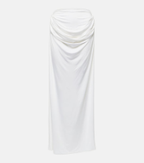 Magda Butrym Draped jersey maxi skirt