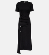 paco rabanne Rabanne Pleated jersey maxi dress